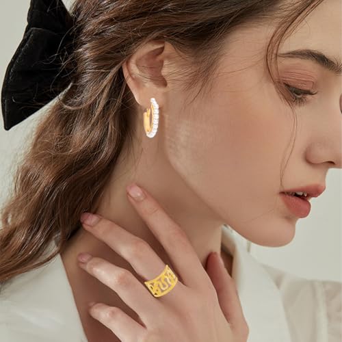 NEWITIN 69 Pieces Gold Jewelry Set for Women Fashion Costume Jewelry Gold Plated Necklace Bracelet Earrings Set for Women - color: Gold Jewelry Set B