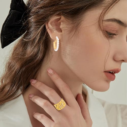 NEWITIN 69 Pieces Gold Jewelry Set for Women Fashion Costume Jewelry Gold Plated Necklace Bracelet Earrings Set for Women - color: Gold Jewelry Set B