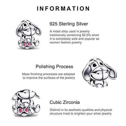Jewelry Love Heart Charms for Women Bracelets and Necklaces | 925 Sterling Silver,Mother's Day Birthday Christmas - color: Elephant Charm