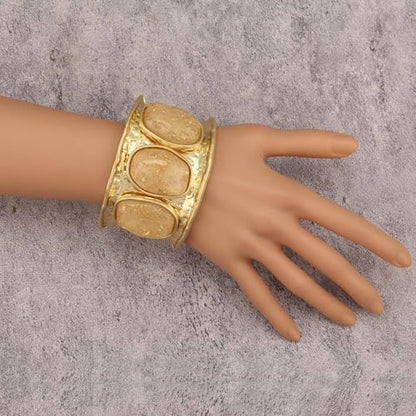 Chunky Bangle Bracelets for Women Cuff Bracelet Thick Gold Bangles Open Wide Arm Cuffs Bracelets Boho Jewelry - style: Cuff Bracelet