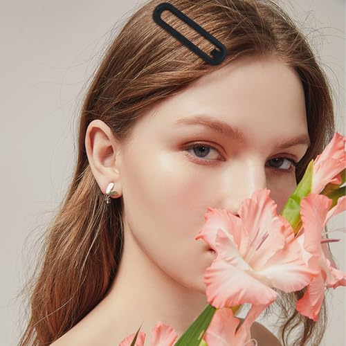 10pcs Snap Hair Clips, 2.76'' Long Snap Clip, Matte Hairpin Accessories for Women Girls, Nonslip Metal Barrettes, Neutral Color - color: 2.76'' Rectangle Neutral