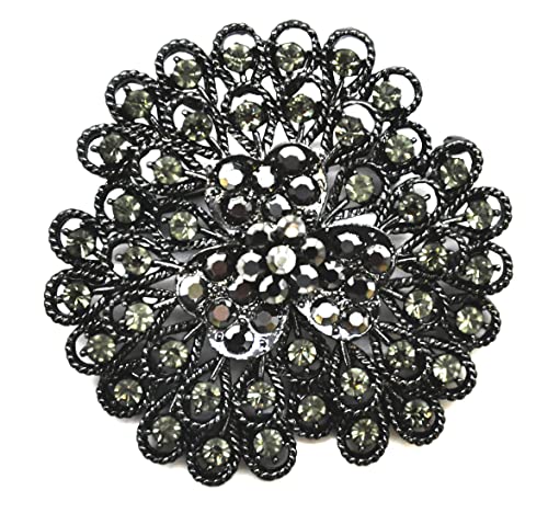 Belagio Enterprises 2 1/2-Inch Rhinestone Brooch | BW-171-182 - size: 2-1/2-Inch, style: BW-129