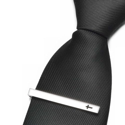 Unique Cross Tie Clips For Men Silver Black Gold Religious Christian Tie Clips For Men's Tie Accessories - style: cross tie clip silver