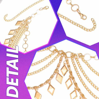 JEWEKY Gold Waist Chain Sequin Belly Chains Bikini Beach Body Accessories for Women