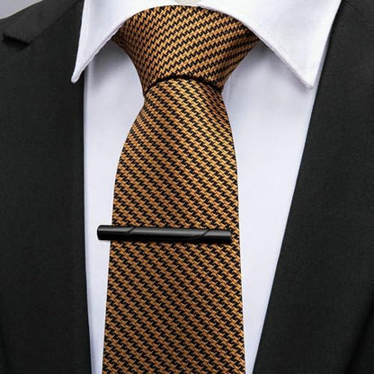Tie Clip for Men Silver Black Gold Tone Tie Bar for Regular Ties Classic Tie Clasps Wedding Business Clip