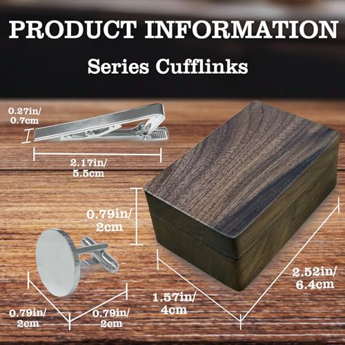 Personalized Cufflinks for Men Custom Engraved Initials Cuff Links Tie Clip Set Customized Wedding Gift for Groom Father Groomsman