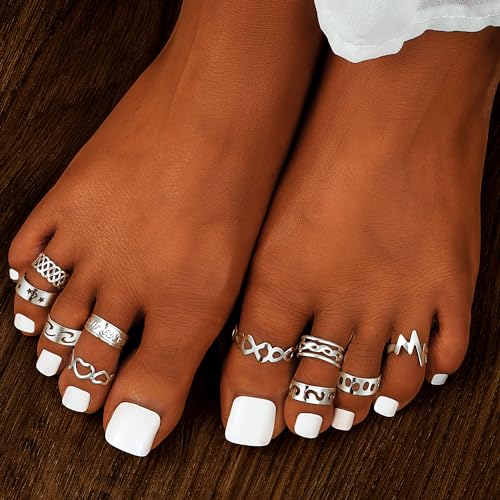 Toe Rings for Women Adjustable Toe Rings for Women Open Toe Ring Summer Beach Foot Jewelry - style: B - G