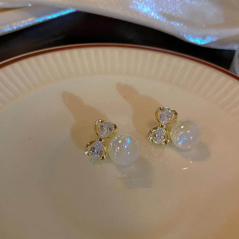 Retro Pearl Stud Drop Earrings Elegant Faux Pearl Stud Earrings For Women Exquisite Wedding Engagement Jewelry Gifts - style: Style 19