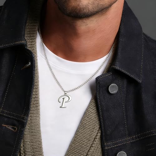 Stainless Steel Initial Letter Connector Charms Alphabet Pendant Diy Craft for Jewelry Making Necklaces Bracelets Keychain - color: Stainless Steel P