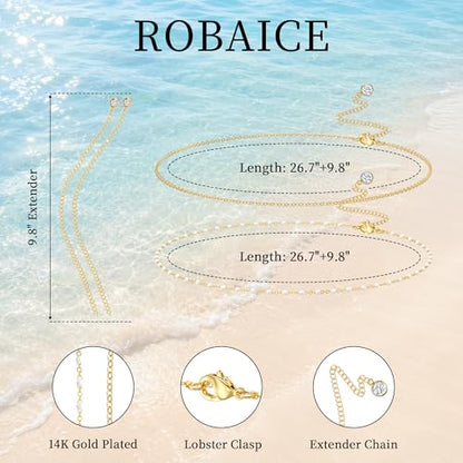 Tewiky Layered Waist Chain for Women, 14K Gold/Silver Plated Belly Chains | Beach Waist Beads Chain, Waterproof Twist Figaro Cuban Body Chain, Summer Jewelry for Women Gifts - color: Gold Waist Chain3