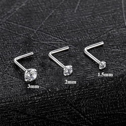 18G Nose Rings Hoop and 20g Nose Studs Sets for Women Men, Hypoallergenic 316L Surgical Steel Hinged Clicker Segment CZ Nose Hoops Double Hoop Nose Ring Septum Lip Helix Cartilage Daith Tragus Sleeper Earrings Gold Silver L Shape/Corkscrew Nose Studs Nost