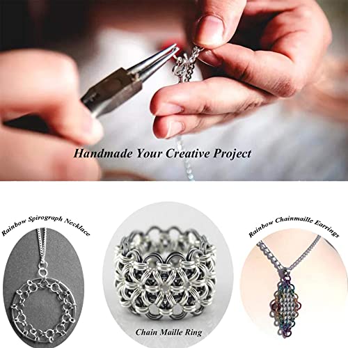 Silver Jump Rings for Jewelry Making Silver Open Jump Rings for DIY(60 PCS) | 4mm 5mm 6mm