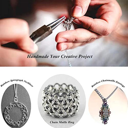 Silver Jump Rings for Jewelry Making Silver Open Jump Rings for DIY(60 PCS) | 4mm 5mm 6mm