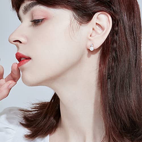 Pearl Earrings for Women 14K Gold Plated Hypoallergenic Pearl Earrings 5A Cubic Zirconia Dangle Earrings Elegant Jewelry - color: 5-Gold