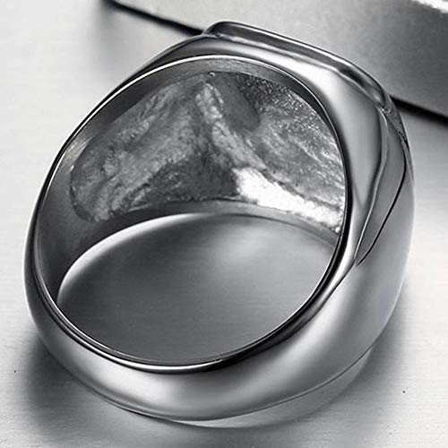 Jude Jewelers Stainless Steel Two Tone Signet Style Masonic Freemason Ring - color: Silver Gold
