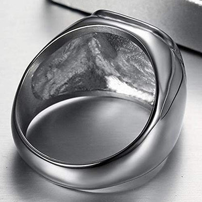 Jude Jewelers Stainless Steel Two Tone Signet Style Masonic Freemason Ring - color: Silver Gold