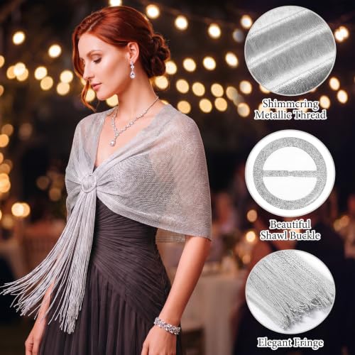 Tiamon 5 Pcs Rhinestone Jewelry Sets Shawls and Wraps Formal Clutch Purses for Women Evening Dresses Weddings Engagement - style: Elegant