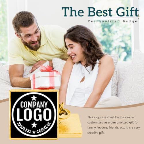 Custom Lapel Pins With Logo - Custom Pins Customized Buttons for men Customized Pin Bulk - color: Square-Gold
