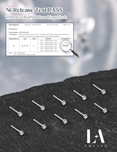 LOLIAS 80-160Pcs Surgical Steel Nose Rings Studs for Women Hypoallergenic | Straight or L Shaped Small Nose Studs Pin,Hypoallergenic 20G 22G Tiny Bone Nose Piercing Jewelry, 1.5/2/2.5/3 mm CZ Mix - color: 80Pcs 20G Straight（white）