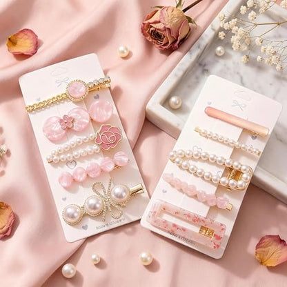 20 Pcs Assorted Hair Clips Set with Jewelry Jar, Fashion Hair Accessories for Everyday Wear & Special Events, Ideal Birthday Gift for Women