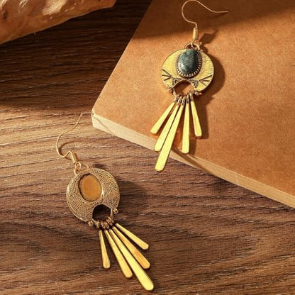 Retro Exaggerated Drop Earrings Personality Vintage Carved Dangle Earrings Daily Accessories Party Valentine's Day Jewelry Gifts for Women - style: Retro Style 11