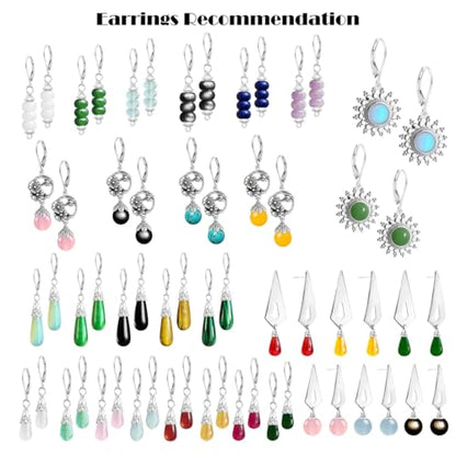 Natural Waterdrop Stone Drop Earrings,Yellow Gold Plated Real Genuine Teardrop Crystal Quartz Gemstone Dangle Earrings for Women Her - color: C01_Rose-Purple Jade