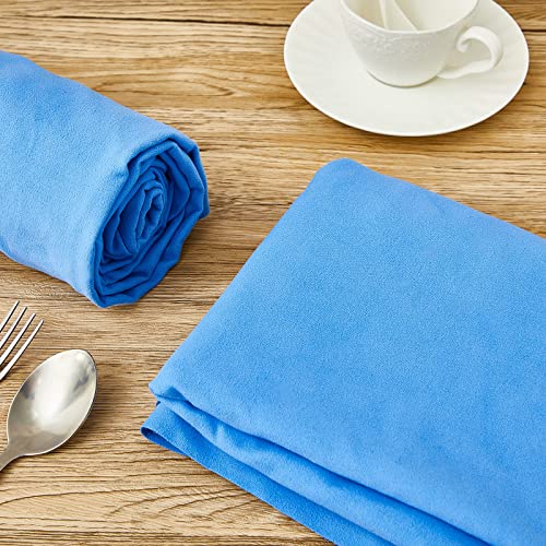 Jecery 1.1 Yard Anti Tarnish Silver Cloth by the Yard, Luxury Jewelry Silver Polishing Storage Protect Cloths for Silverware Flatware Silversmith Polishing(Royal Blue) - color: Royal Blue