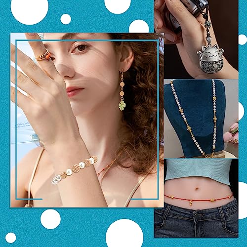 PH PandaHall 20pcs Golden Round Beads, 14K Gold Plated Brass Hollow Filigree Metal Spacer Beads 8mm 10mm for Earrings Bracelet Pendant Waist Chain Necklaces DIY Crafts - size: 8mm/10mm