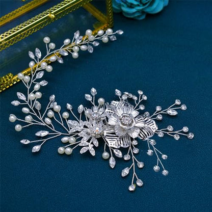 Wedding Hair Pieces for Brides, Rhinestone Bridal Hair Comb | Elegant Wedding Hair Accessories for Bridesmaid, Headwear for Party, Prom or Birthday