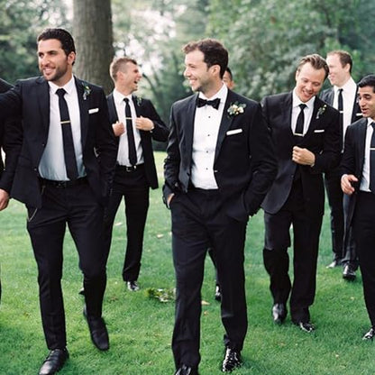 LADY & HOME Tie Clips for Men, Stainless Steel Tie Bars Gifts for Groom, Groomsmen, Father of Groom, Father of Bride, Brother of Bride - style: D:1 GROOM + 6 GROOM'S CREW