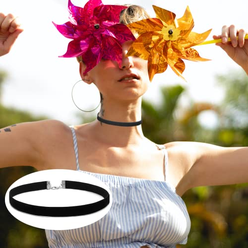 Black Choker Necklace Set Velvet Lace Choker Daisy Gothic Punk Classic Choker - color: flower2