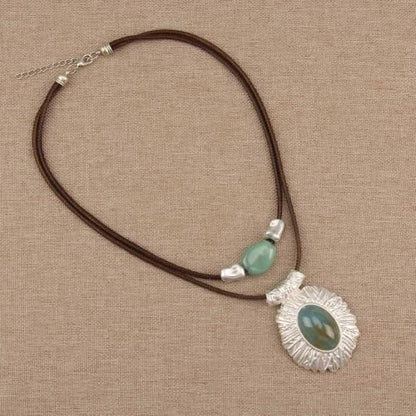 Chunky Pendant Necklace for Women Vintage Boho Necklaces Choker Layered Statement Necklaces Bohemian Jewlery Gifts - style: Boho Hippie Necklace