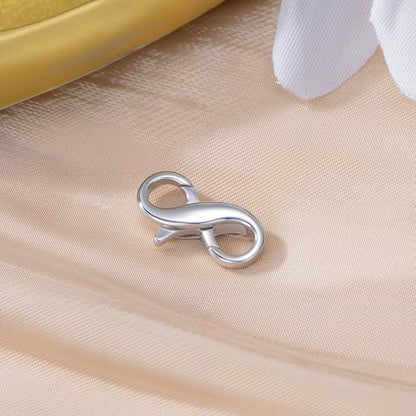 925 Sterling Silver Double Opening Lobster Clasp, Necklace Bracelet Anklet Jewelry Extender Clasp for DIY Jewelry Making (Style 1-2pcs) - style: style 1-2pcs
