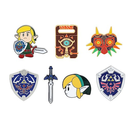 FEIMENG JEWELRY 7Pcs Game Series Enamel Pins Set - Collectible and Stylish Accessories for Fans, Pins for Backpack Bag Hat Clothes