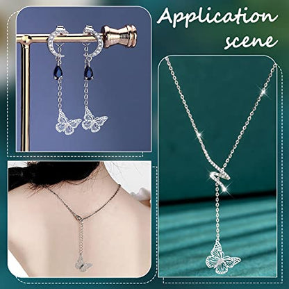 UNICRAFTALE Butterfly Flower Charms Stainless Steel Charms Back Bezel Pendants Metal Charms Animal Charms for DIY UV Resin Pressed Flower Crafts Necklace Bracelet Jewelry Making - style: Butterfly Charm