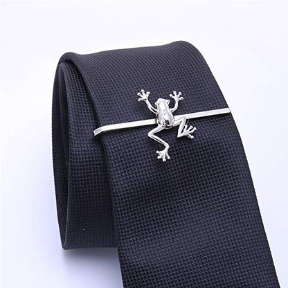 HAWSON 2 inch/ 2.2 inch Tie Clip for Men, Novelty Tie Bar Clip for Men and Boys, Interesting Tie Clip for Party - color: Frog