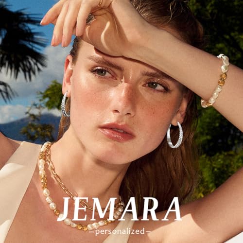 JEMARA Silver Hoop Earrings for Women Hypoallergenic 925 Sterling Silver Post Hoop Earrings Lightweight Thick Large Silver Hoop Earrings 30/40/50MM - color: Silver-30MM