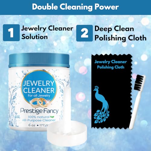 Jewelry Cleaner Kit for Gold, Silver, Diamonds & Precious Stones - style: Jewelry cleaner Kit
