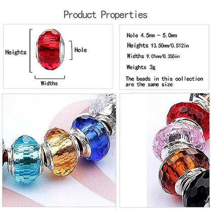 MICOO 925 Sterling Silver Charms for Bracelets,Fashion DIY Dangle Pendants Beads Simulated Birthstone Charms,Birthday Gifts for Women - color: 2 Dark and White Charms