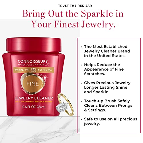 CONNOISSEURS Premium Edition Jewelry Cleaner, Value Size 9.6oz - Pick from Fine, Silver or Delicate Jewelry Cleaner - style: Fine - 9.6 Ounce