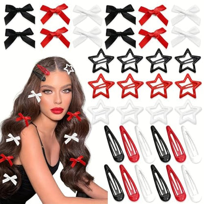 36 Pack Candy Color Matte No Trace BB Hair Clips, Non Slip Bangs Side Hair Barrettes, Women Back Head Hair Accessories Set (Hairpins 36Pcs-E)
