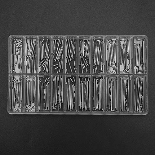 Tiiyee Watch Split Pin, Tube Friction Strap Pressure Bars Pins Rivet Ends | Watch Repair Kit Pins Rivet Ends Watchband Link Cotter Tools for Watchmaker Band Clasp Straps Buckles Repair Shop Replacement