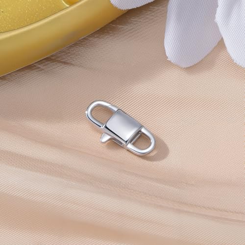 925 Sterling Silver Double Opening Lobster Clasp, Necklace Bracelet Anklet Jewelry Extender Clasp for DIY Jewelry Making (Style 2-1pc) - style: style 2-1pc