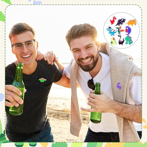 Giegxin 40 Pcs Dinosaur Enamel Pins Bulk Cute Cartoon Backpacks Pins Animals BroochTfor Backpacks Clothes Classroom Student Gifts - style: Dinosaur
