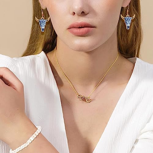 Cow Gold Plated Enamel Pendants Metal Animals Charms Pendant for Earrings DIY Jewelry Making Necklace Bracelet Keychain Craft Findings - color: B