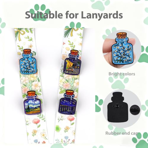 2/4/5/20pcs Funny Enamel Pins Bulk - Aesthetic Hard Enamel Lapel Pins Set, Art Brooches for Backpacks, Jackets, Hats, Bags, Lanyards, Cute Animal Pins for Adults, Kids, Women, Men - style: 5pcs Art Bottle