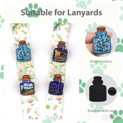 2/4/5/20pcs Funny Enamel Pins Bulk - Aesthetic Hard Enamel Lapel Pins Set, Art Brooches for Backpacks, Jackets, Hats, Bags, Lanyards, Cute Animal Pins for Adults, Kids, Women, Men - style: 5pcs Art Bottle