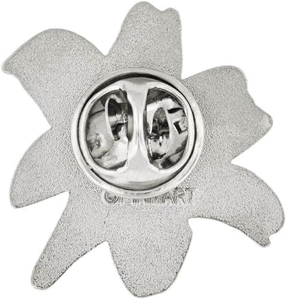 PinMart Flower Trendy Enamel Lapel Pin - color: Lily Flower, size: 1 Piece