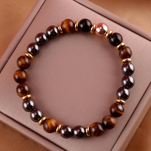 KSQS Healing Stone Bead Bracelet for Women, Natural Gemstones Balance Protection Bracelet, Spiritual Crystal Beads Bracelet Anxiety Relief with Meaning Card - color: Protection