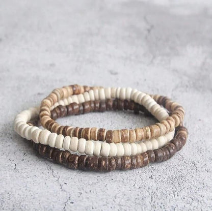 Vintage Stackable Bead Bracelet Set For Men Women Handmade Bohemian Style Multilayer Adjustable Elastic Bead Bracelet Fashion Punk Jewerly Gift - style: Style 7